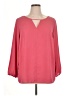 Terra & Sky 100% Polyester Pink 3/4 Sleeve Blouse Size 0X - photo 1