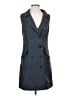 ModCloth 100% Polyester Gray Blue Vest Size S - photo 1
