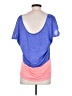 Nike 100% Polyester Color Block Blue Short Sleeve Top Size S - photo 2