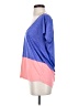 Nike 100% Polyester Color Block Blue Short Sleeve Top Size S - photo 5