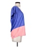 Nike 100% Polyester Color Block Blue Short Sleeve Top Size S - photo 4