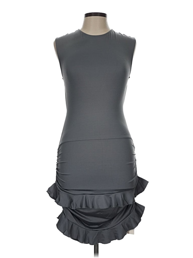 Pre-owned Commense Cocktail Dress In Gray
