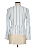 SO Stripes Blue Long Sleeve Blouse Size M - photo 2