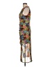 Saunders Collective 100% Polyester Print Brown Cocktail Dress Size 10 - photo 5