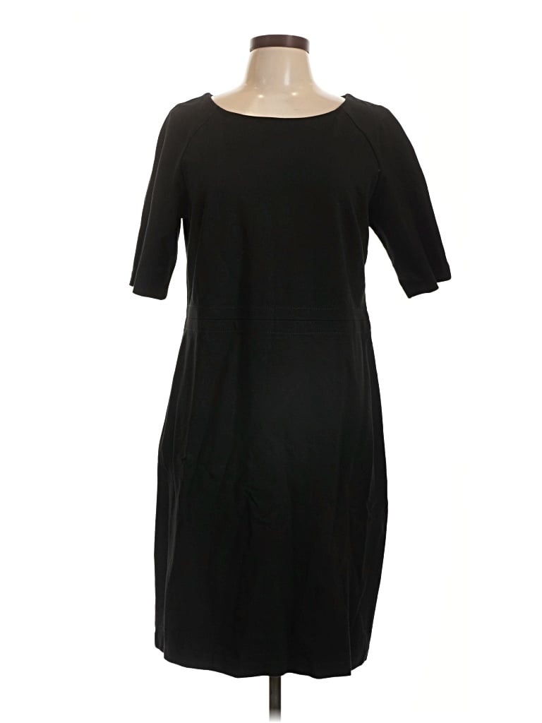 Pre-owned Talbots Casual Dress In Black