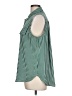 Worthington 100% Polyester Stripes Green Sleeveless Blouse Size L - photo 5