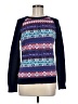 Chaps Print Blue Pullover Sweater Size M - photo 1