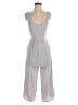 American Eagle Outfitters 100% Viscose Chevron-herringbone Gray Black Jumpsuit Size 0 - photo 1