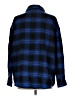 Unbranded 100% Polyester Plaid Blue Long Sleeve Blouse Size L - photo 2