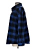 Unbranded 100% Polyester Plaid Blue Long Sleeve Blouse Size L - photo 5