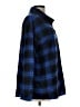 Unbranded 100% Polyester Plaid Blue Long Sleeve Blouse Size L - photo 4