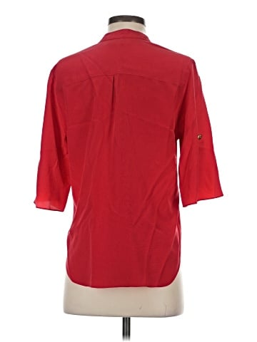 Amanda Uprichard 3/4 Sleeve Silk Top (view 2)