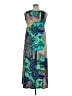 Notations Print Green Casual Dress Size XL - photo 2