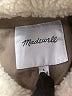 Madewell 100% Polyester Ivory Faux Fur Jacket Size L - photo 6