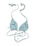 Unbranded Paisley Gray Blue Swimsuit Top Size S (petite) - photo 2