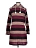 Mignon Stripes Burgundy Pullover Sweater Size L - photo 1