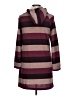 Mignon Stripes Burgundy Pullover Sweater Size L - photo 2