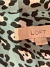 Ann Taylor LOFT 100% Polyester Animal Print Teal Sleeveless Blouse Size S - photo 7