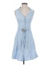 MNG Blue Casual Dress Size 2 - photo 1