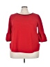 Green Envelope Red 3/4 Sleeve Top Size 3X - photo 1