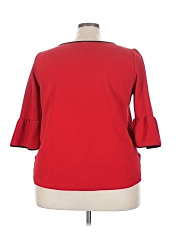 Green Envelope 3/4 Sleeve Top (view 2)