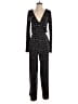 BCBGeneration 100% Polyester Graphic Black Jumpsuit Size S - photo 1