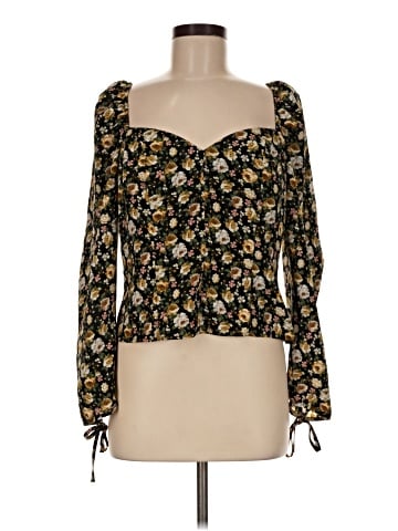 Topshop Long Sleeve Blouse (view 1)