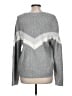 Nine West Chevron-herringbone Gray Pullover Sweater Size L - photo 2