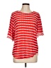 Ruby Rd. Red Short Sleeve Top Size L - photo 1