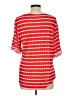 Ruby Rd. Red Short Sleeve Top Size L - photo 2