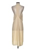 Aquarius 100% Polyester Solid Tan Casual Dress Size S - photo 2
