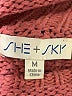 She + Sky 100% Cotton Pink Sweater Vest Size M - photo 7