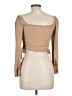 Unbranded Tan Long Sleeve Blouse Size L - photo 2