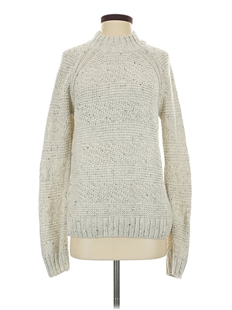 Pre-owned Prana Turtleneck Sweater In Silver