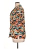elevenparis. 100% Viscose Tropical Orange Short Sleeve Blouse Size XL - photo 5