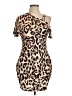 Unbranded Animal Print Tan Cocktail Dress Size L - photo 1
