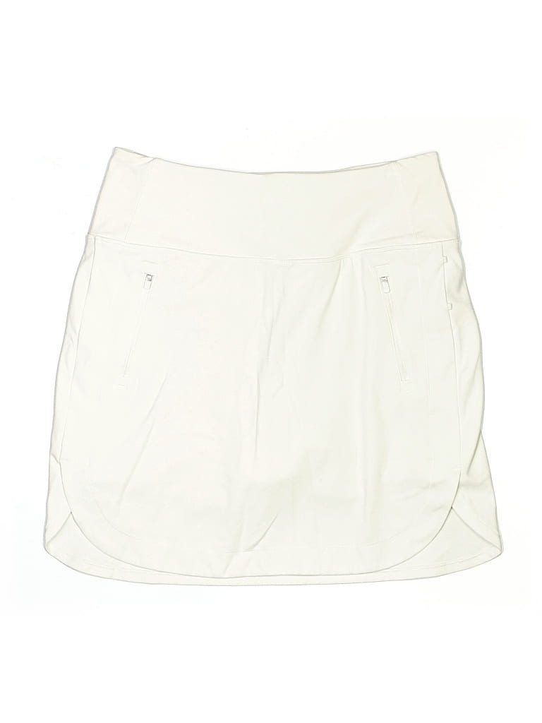 Pre-owned Athleta Active Skort In Ivory
