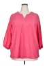 Passport Pink 3/4 Sleeve Blouse Size 1X - photo 1