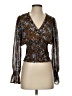 ASTR The Label 100% Polyester Brown Long Sleeve Blouse Size S - photo 1