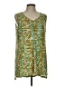 Logo Layers Green Sleeveless Blouse Size L - photo 1