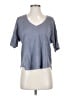 Faherty 100% Linen Gray Short Sleeve Top Size S - photo 1
