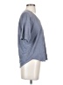 Faherty 100% Linen Gray Short Sleeve Top Size S - photo 4