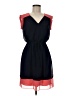 Enfocus 100% Polyester Color Block Blue Casual Dress Size 6 (petite) - photo 1