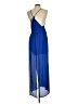 Pink Owl 100% Polyester Color Block Blue Casual Dress Size S - photo 2