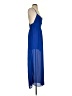 Pink Owl 100% Polyester Color Block Blue Casual Dress Size S - photo 4