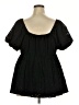 Torrid Black Short Sleeve Blouse Size 2X Plus (2) - photo 2
