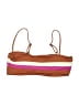 L Space Color Block Brown Swimsuit Top Size L - photo 2