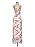 Lush 100% Polyester Floral Ivory Casual Dress Size S - photo 1