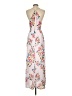 Lush 100% Polyester Floral Ivory Casual Dress Size S - photo 2