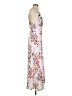 Lush 100% Polyester Floral Ivory Casual Dress Size S - photo 4
